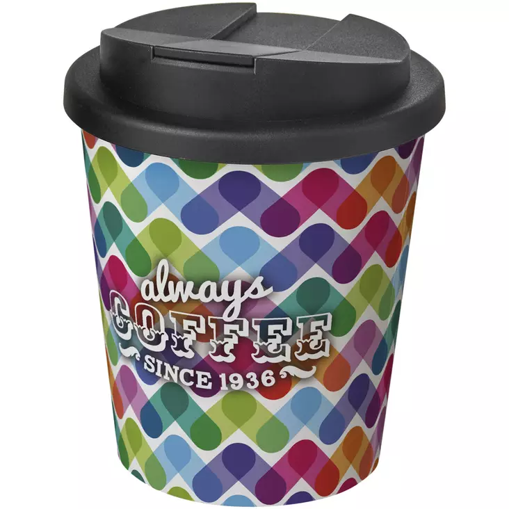 Brite-Americano® Espresso 250 ml muki, läikyttämätön kansi - Termosmukit painatuksella - 210698 - 1