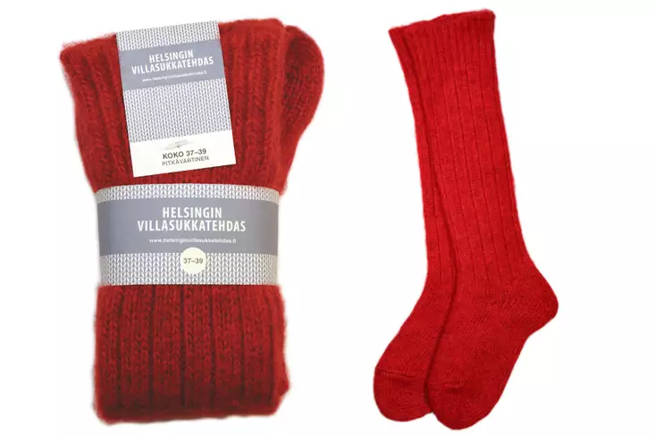 Suomalaiset Pitkävartiset Villasukat Logolla - Sukat - VST00110 - 1