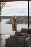 Kosta Linnewäfveri Hupullinen Poncho - Kylpytakit - 411361 - 3