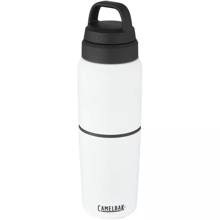 CamelBak® MultiBev ruostumattomasta teräksestä valmistettu 500 ml:n tyhjiöeristetty pullo ja 350 ml:n kuppi - Sporttipullot painatuksella - 10071601 - 1