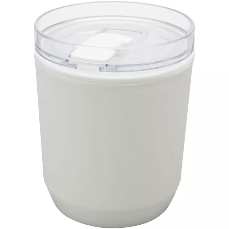 Hudson 180 ml:n kierrätysmuovinen kaksiseinäinen muki - Take away mukit painatuksella - 100852 - 1