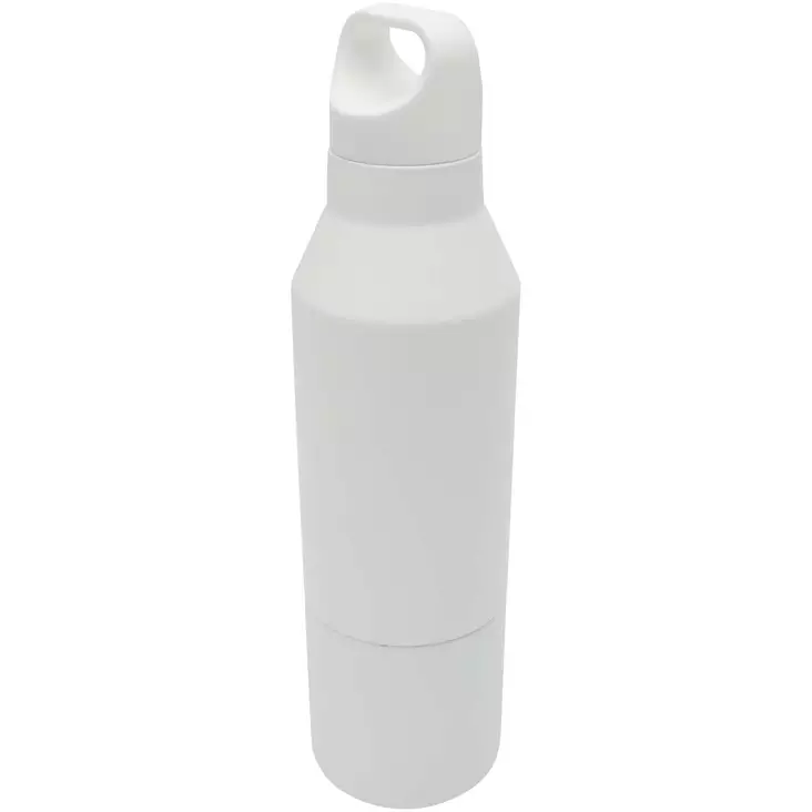 Odessy 600 ml:n RCS-sertifioitu kierrätetystä ruostumattomasta teräksestä valmistettu termospullo 300 ml:n kupilla - Termospullot kaiverruksella - 100840 - 1