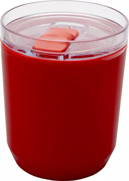 Hudson kierrätysmuovinen kaksiseinäinen muki - Take away mukit painatuksella - 100852 - 1