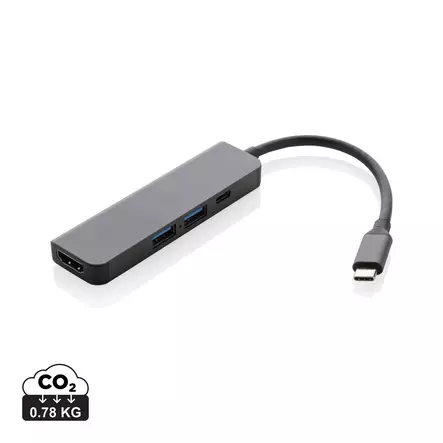 Terra hub HDMI tulolla kierrätetystä alumiinista - Muu tekniikka - P308.652 - 1
