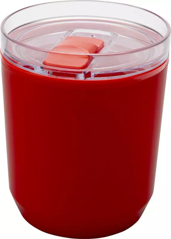 Hudson kierrätysmuovinen kaksiseinäinen muki - Take away mukit painatuksella - 100852 - 1