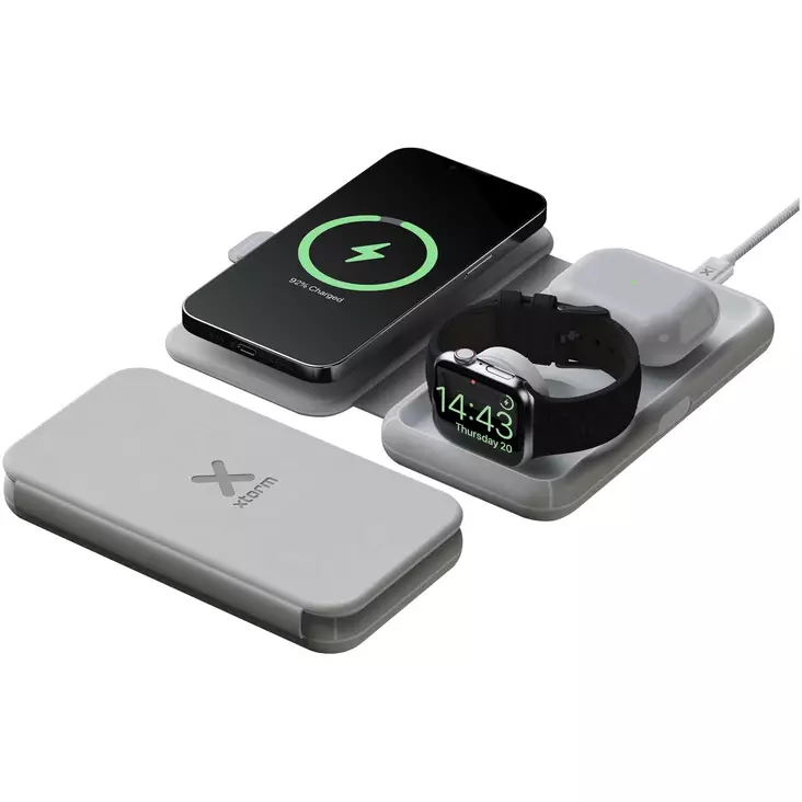 Xtorm XWF31 15 W:n taitettava langaton 3-in-1-matkalaturi - Puhelintarvikkeet - 12440582 - 1