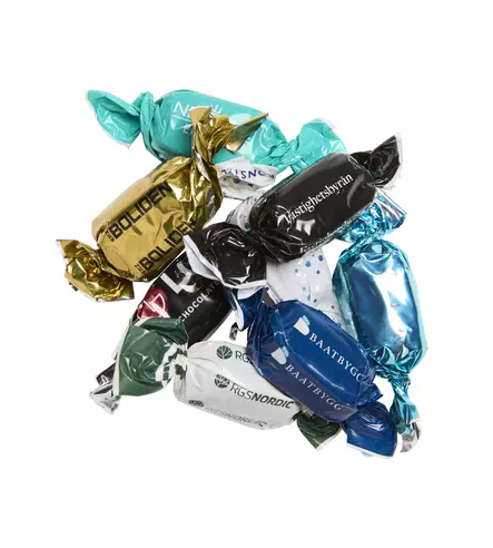 Bregmos Twisted Suklaakonvehti Logolla - Suklaat - BRG112233 - 1