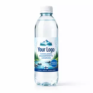 Hiilihapotettu Lähdevesi Logolla 0,5L - Makuvesi - FRE003 - 1