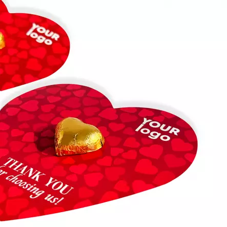 Sydän Suklaa Kustomoitavalla Kortilla - Suklaat - STV2043 - 2