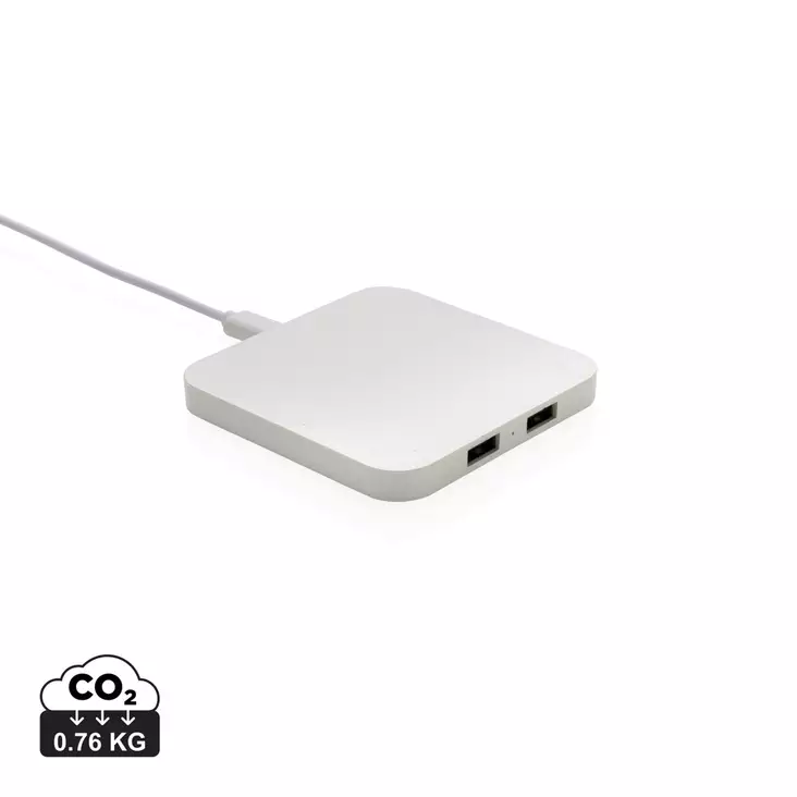 RCS 10W langaton laturi USB porteilla kierrätetystä muovista - Powerbankit ja laturit - P308.463 - 1
