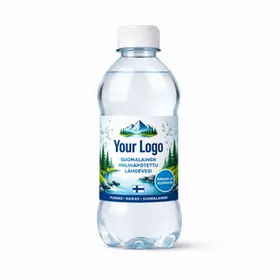 Hiilihapotettu Lähdevesi Logolla 0,35L - Makuvesi - FRE004 - 1