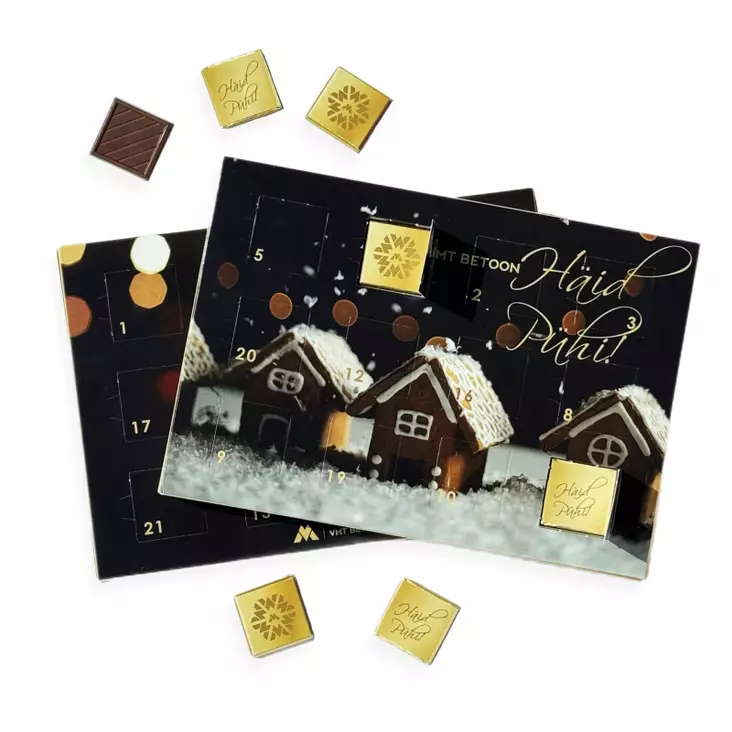 Double Suklaakalenteri Omalla Painatuksella - Suklaakalenterit - ST2004 - 1