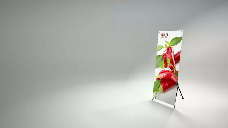 X- Mainosteline Omalla Painatuksella - Rollupit & liput - MWD004 - 1