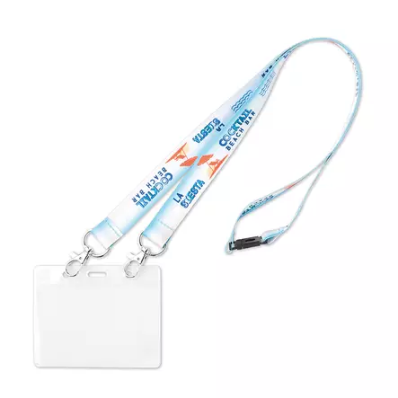 Polyesterikaulanauha kahdella papukaijalukola. Sileä kaulanauha tuntuu miellyttävältä kaulassa. Saatavilla neljä leveyttä: 10, 15, 20 tai 25mm. Nauha merkataan laadukkaalla sublimaatiopainatuksella joko yksi- tai kaksipuolisena. Sublimaatio mahdolli - Kaulanauhat painatuksella - ML1016 - 2