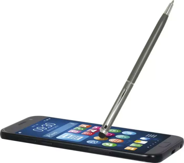 Ore kuulakärkikynä kosketusnäyttöpäällä, alumiinia (sininen muste) - Kosketusnäyttökynät - 106256 - 1