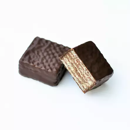 Suklaapäälysteinen Vohveli Logolla - Suklaat - STV5007 - 1