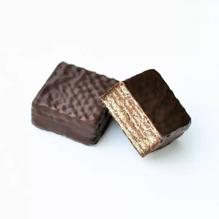 Suklaapäälysteinen Vohveli Logolla - Suklaat - STV5007 - 1