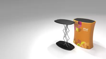 Kokoontaittuva Promopöytä Suorakaide - Rollupit & liput - 1121744669 - 1
